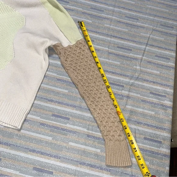 COS Pastel Mixed Knits Wool Cotton Womens Pullover Sweater XS - Picture 6 of 8